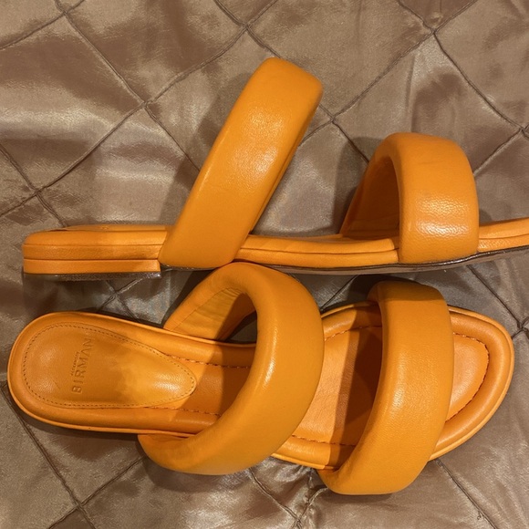 Alexandre Birman fashionably flops, beautiful orange leather, made in Brazil, 39 - Picture 4 of 14